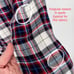 Rails Women's Button Front Flannel Shirt Pockets Plaid Sz L Red White Blue Black