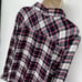 Rails Women's Button Front Flannel Shirt Pockets Plaid Sz L Red White Blue Black