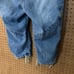 Vintage Denim Jean Shorts Long Bermuda Faded Glory Zipper Tie Punk Streetwear 16