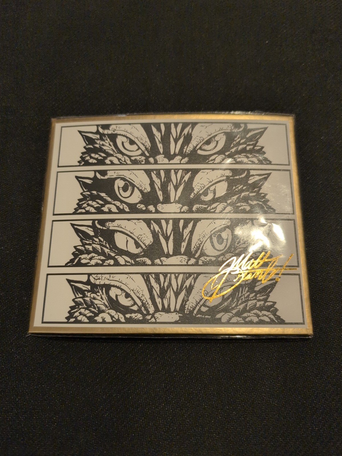 Godzilla Shikishi Board Matt Frank