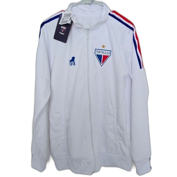 Leao 1918 Fortaleza Men's Warmup Soccer Track Jacket Size Large Brazil Tricolor