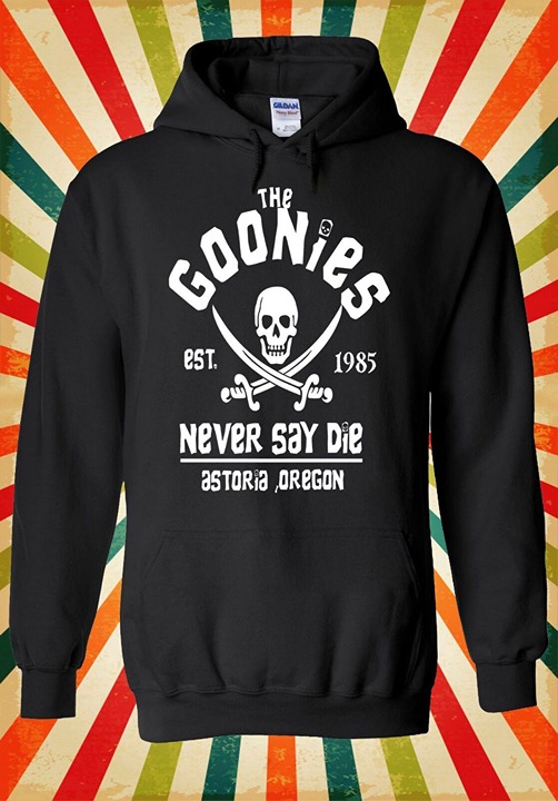 The Goonies Never Say Die Distressed Unisex Hoodie