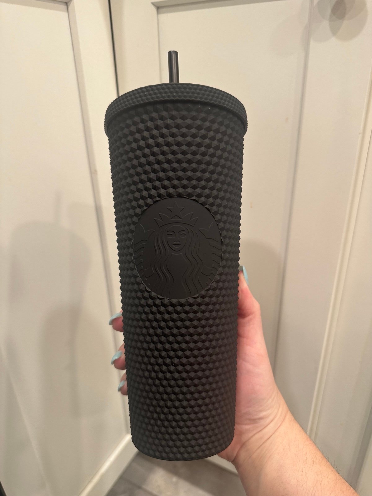 NWT Starbucks 24oz matte black studded tumbler cup