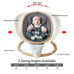Baby Swing for Infants, Electric Swing for Newborn 5 Swing Speed in wood color