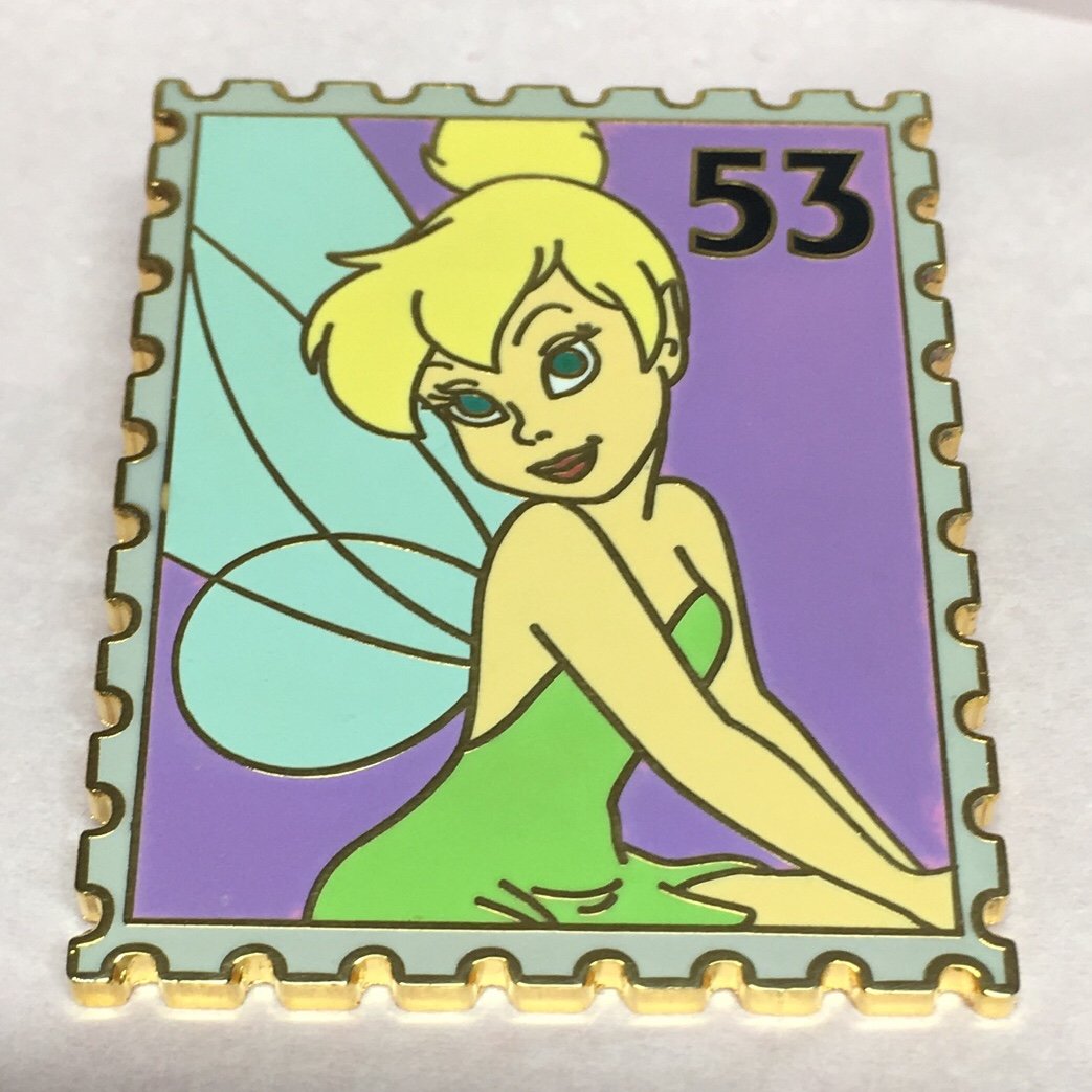 Disney Store Pin 2010 Postage Stamp Series Tinkerbell 53 LE