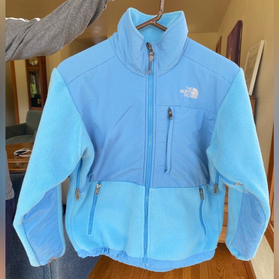The North Face Denali Polartec zip up fleece in blue women’s size xs