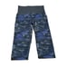 SPANX Active Compression High Waist Geo Camo Blue/Black Crop Leggings Size Large