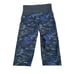 SPANX Active Compression High Waist Geo Camo Blue/Black Crop Leggings Size Large
