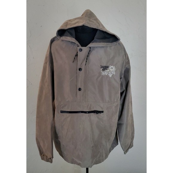Siegfried and Roy Vintage Men's Hooded Pullover Windbreaker Jacket Size Large