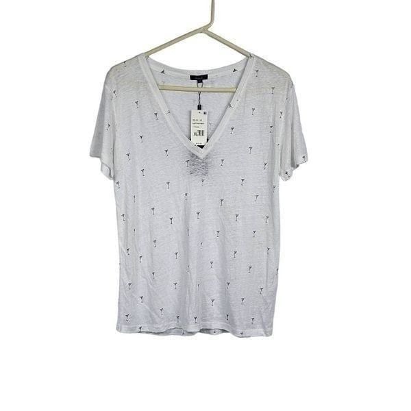 RAILS Matini print linen tee