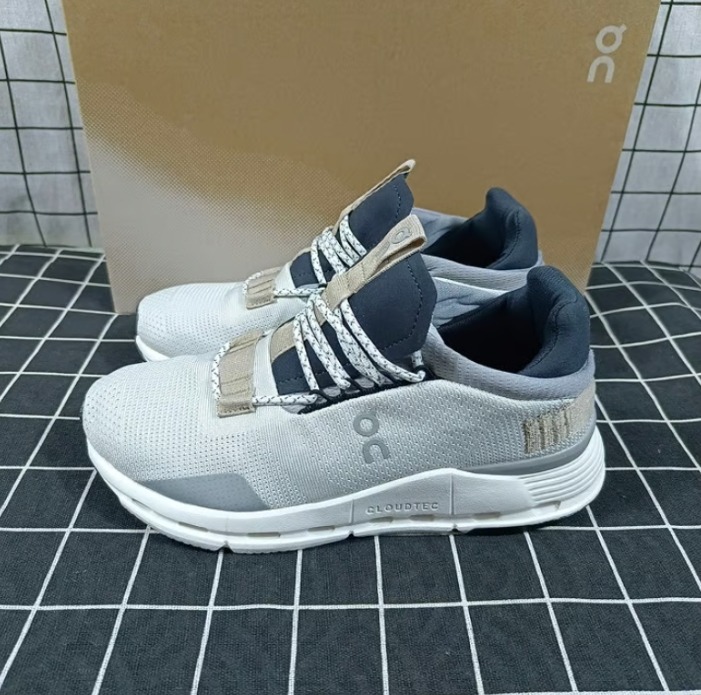 ON Running Cloudnova Women Shoes White Sand Women’s size 8 = 39 EU