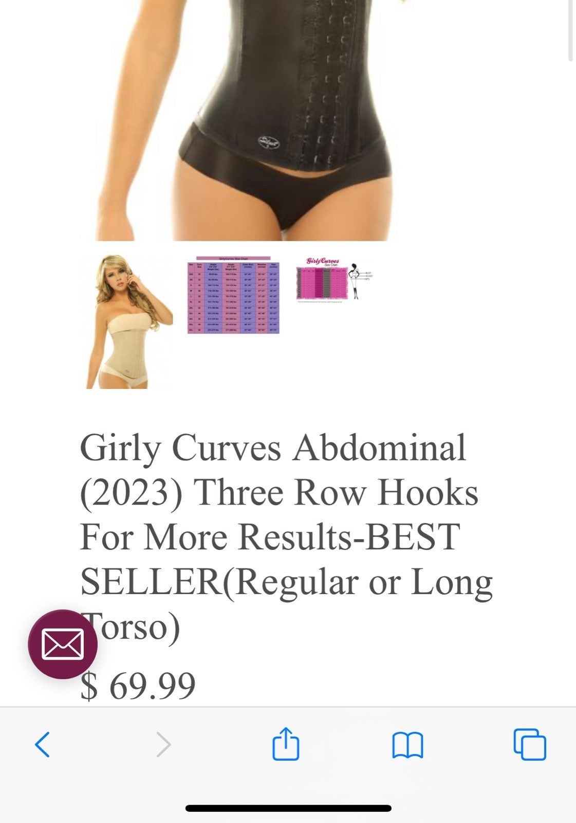 Girly curves waist trainer XL
