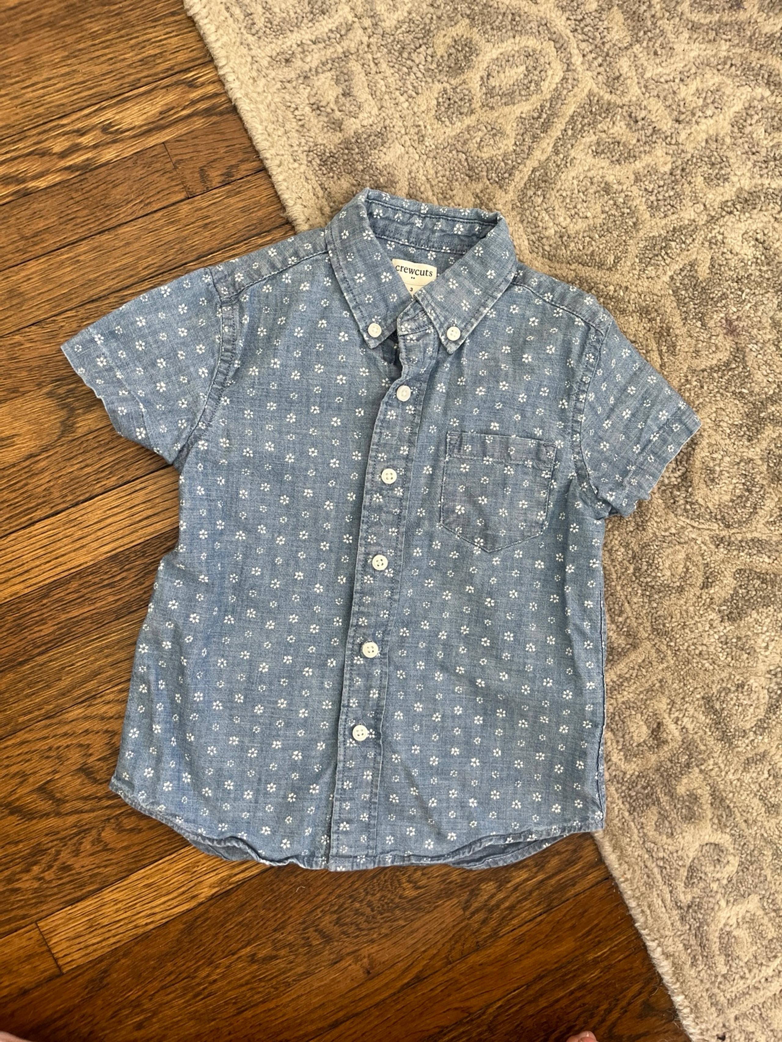 Crewcuts chambray shirt toddler 3