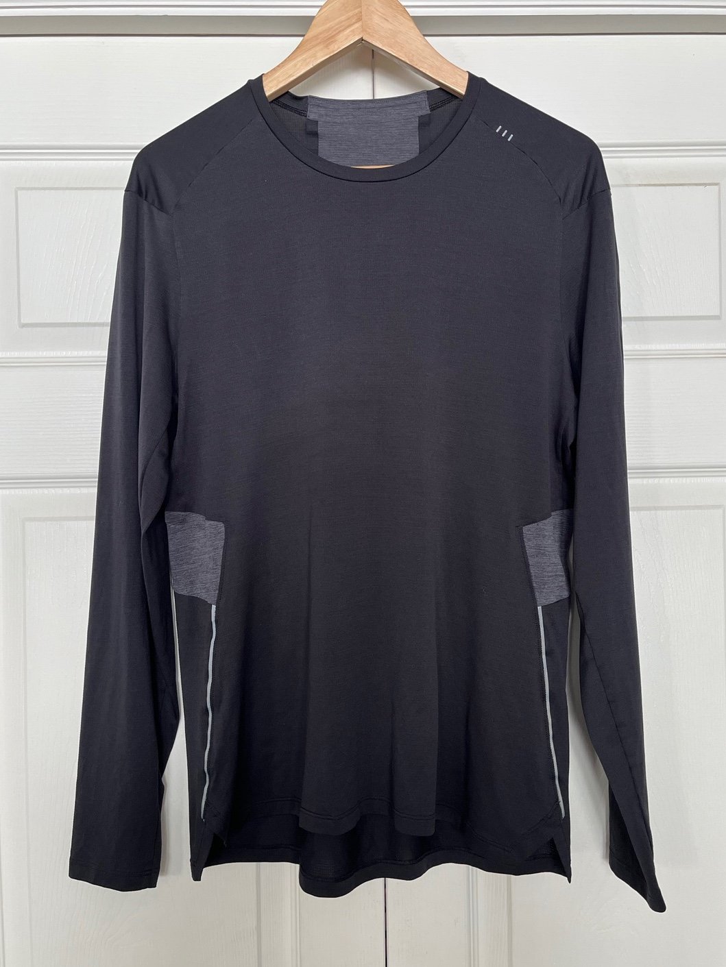 {Lululemon} Fast and Free Long Sleeve Black / Heathered Obsidian - Men’s Medium