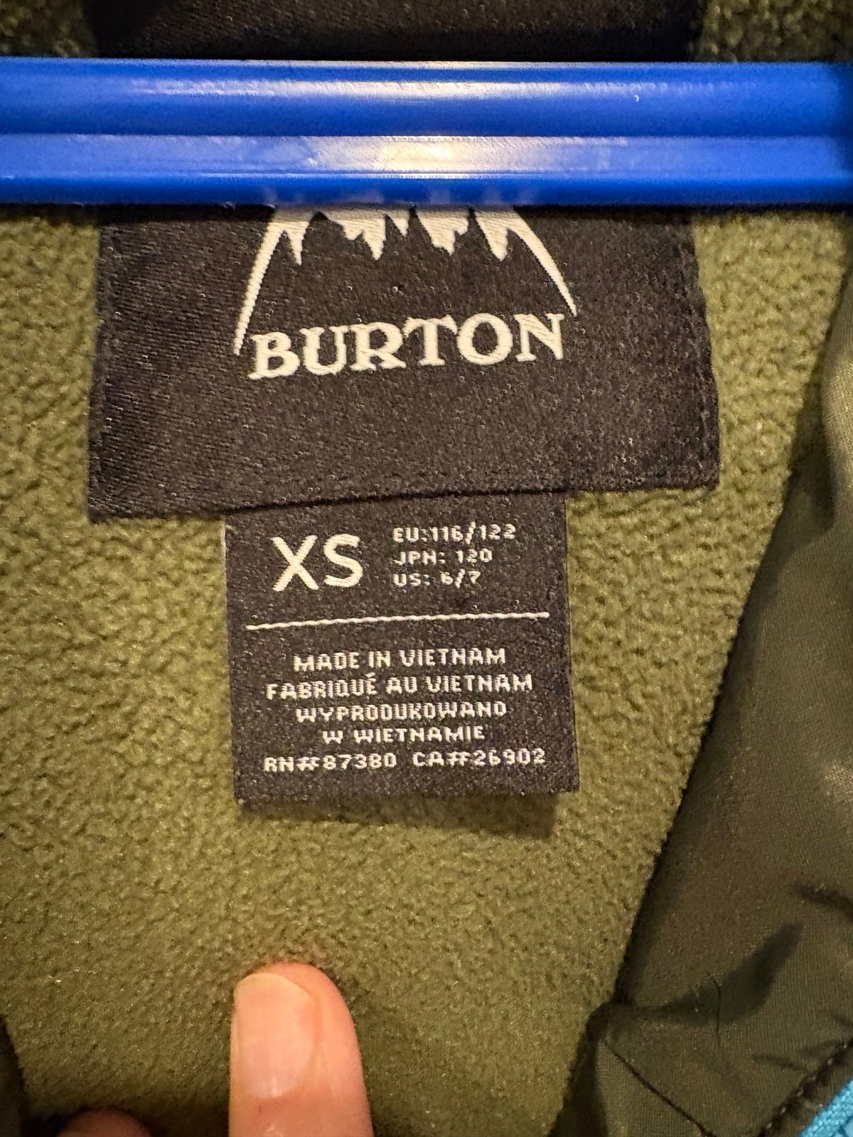 BURTON スノーボードウェア Mサイズ 青系