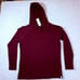 Smartwool Womens Thermal Drape Neck Hoodie Sz 1X Black Cherry Heather NWT Wool