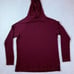 Smartwool Womens Thermal Drape Neck Hoodie Sz 1X Black Cherry Heather NWT Wool