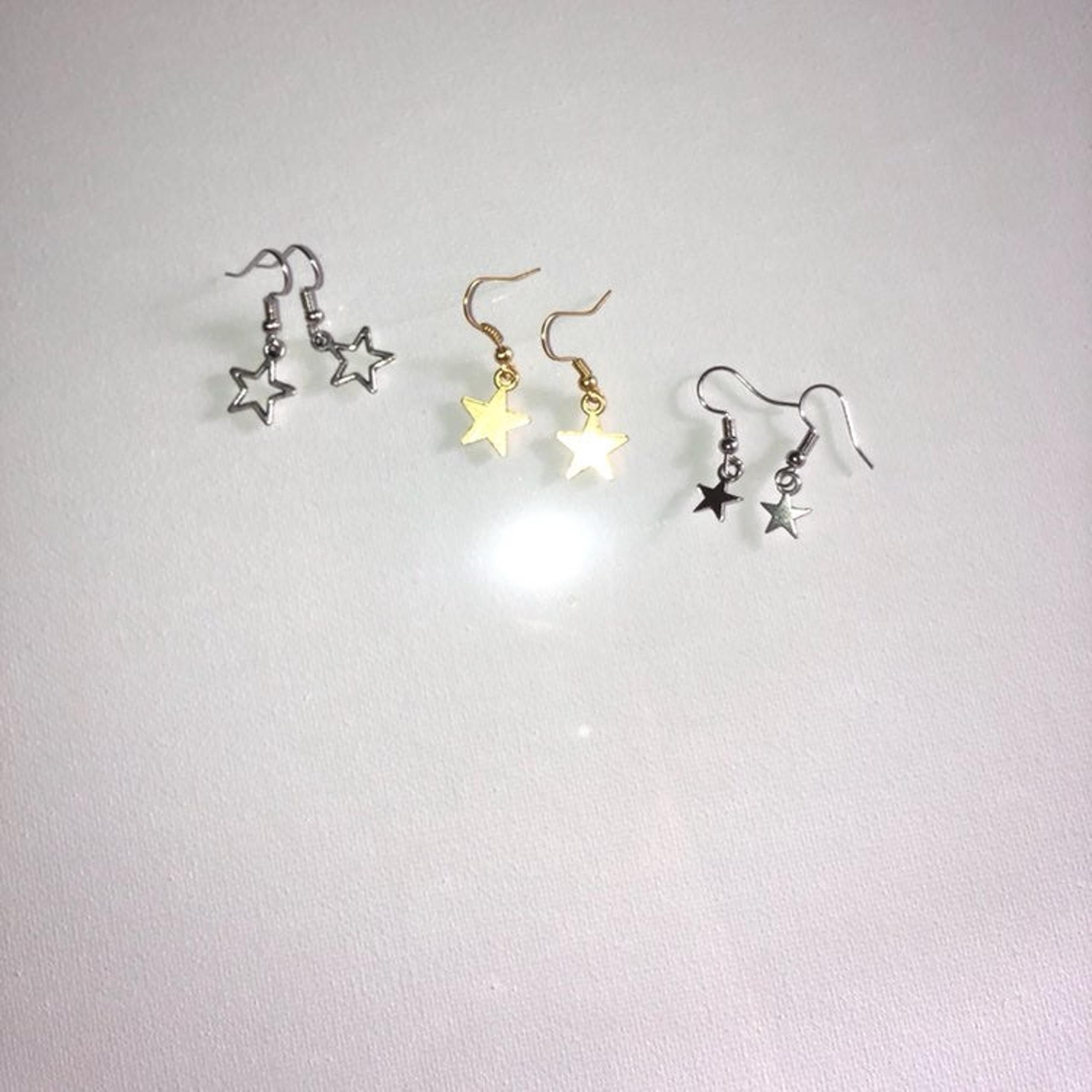 Handmade Star Drop Earrings
