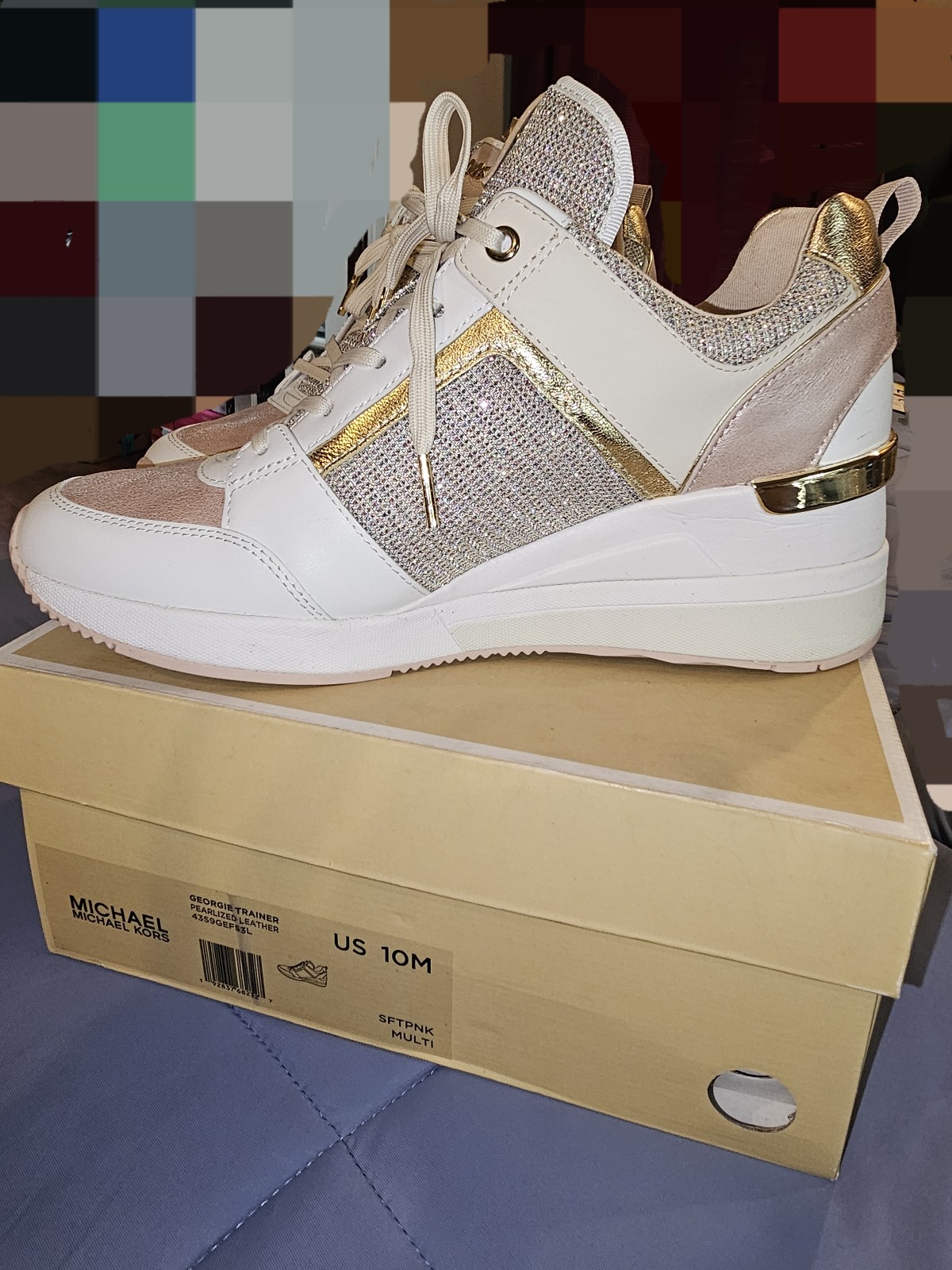 michael kors wedge trainer