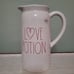 New Rae Dunn double sided Valentine's pitcher love potion with recipe