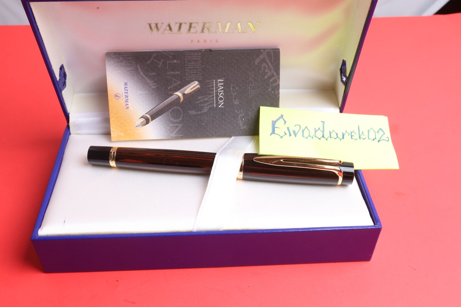 Watetman LIAISON Fountain pen, Brown wood grain, GT, Gold nib, RARE!!!!