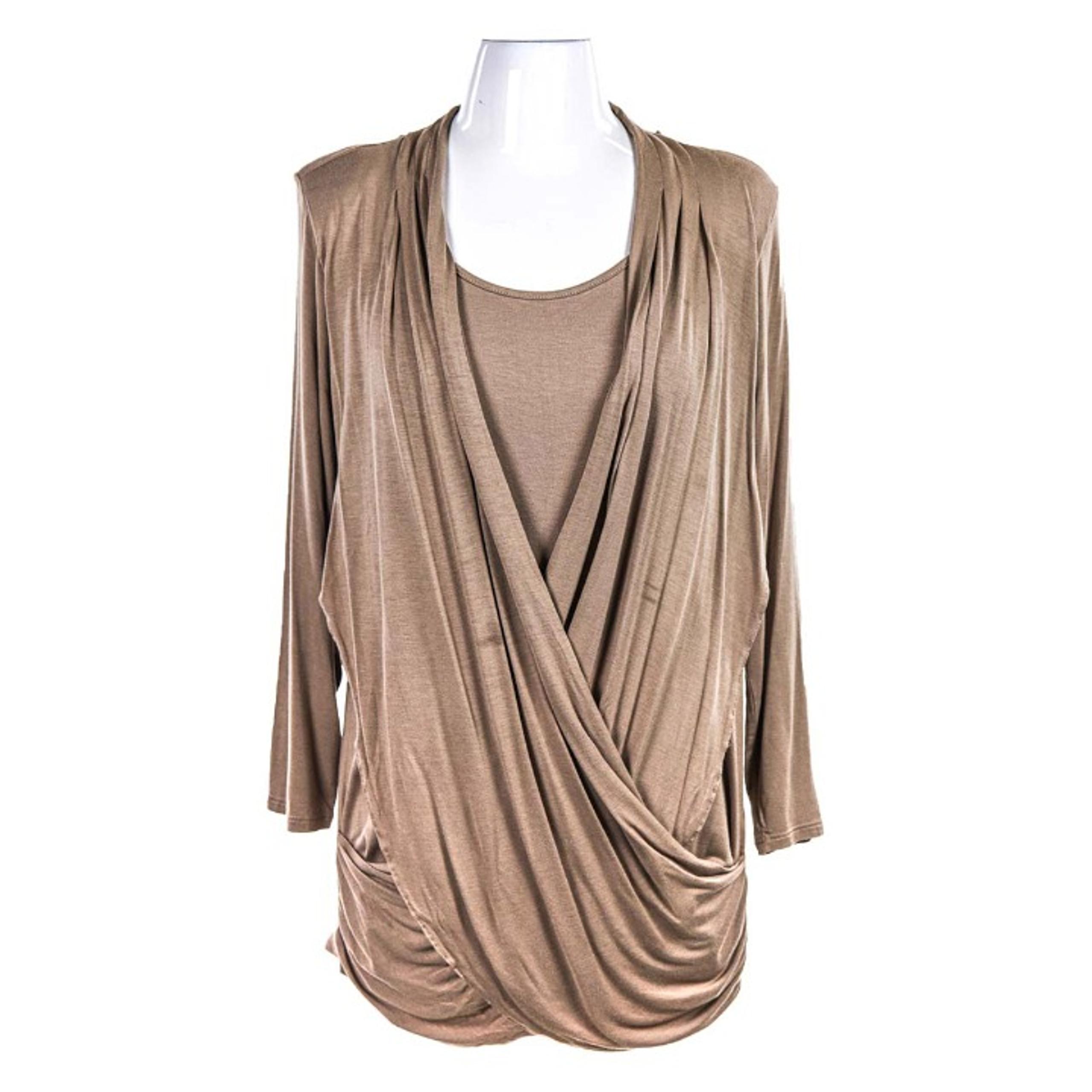 DG^2 by Diane Gilman Pullovers LG Tan