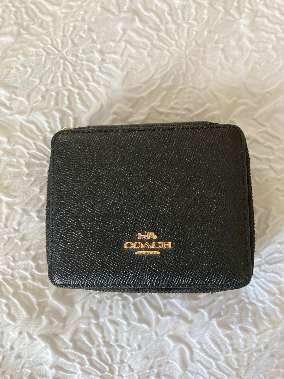 Coach Black Travel Jewelry Box