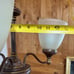 3 Light Hanging Chandelier Bronze Kitchen Dining Room 180 Watt Glass Shades