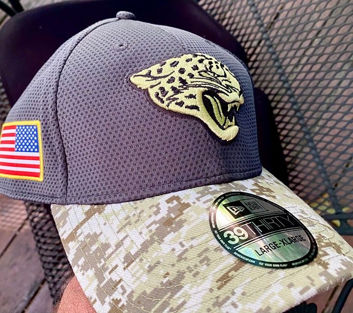 Rare Nwt L/XL Jacksonville Jaguars 2016 New Era 39Thirty Salute Service Hat Cap