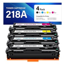 NWT 218A Toner Cartridges High Yield 4 Pack Compatible with HP Color Printers