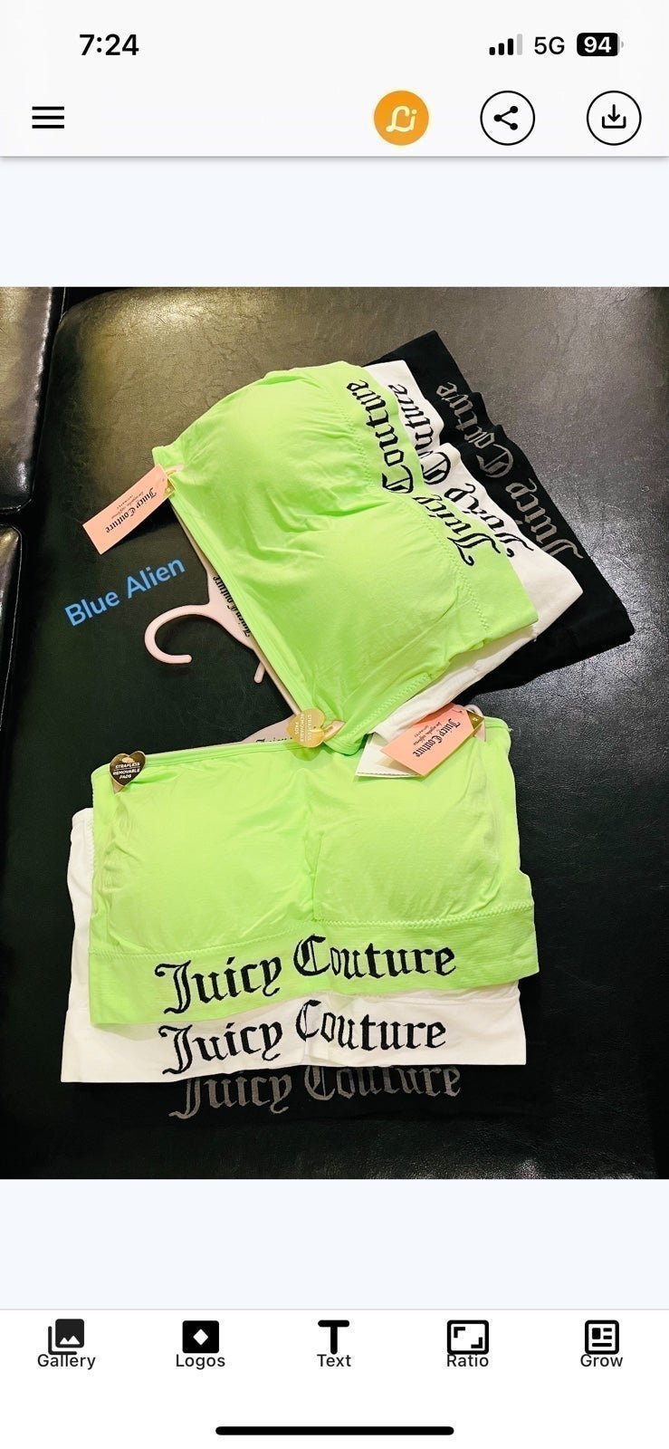 Juicy Couture Bandana Bra Set