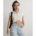 Madewell MWL Polo Twist Tee in Lighthouse Size XS