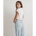Madewell MWL Polo Twist Tee in Lighthouse Size XS