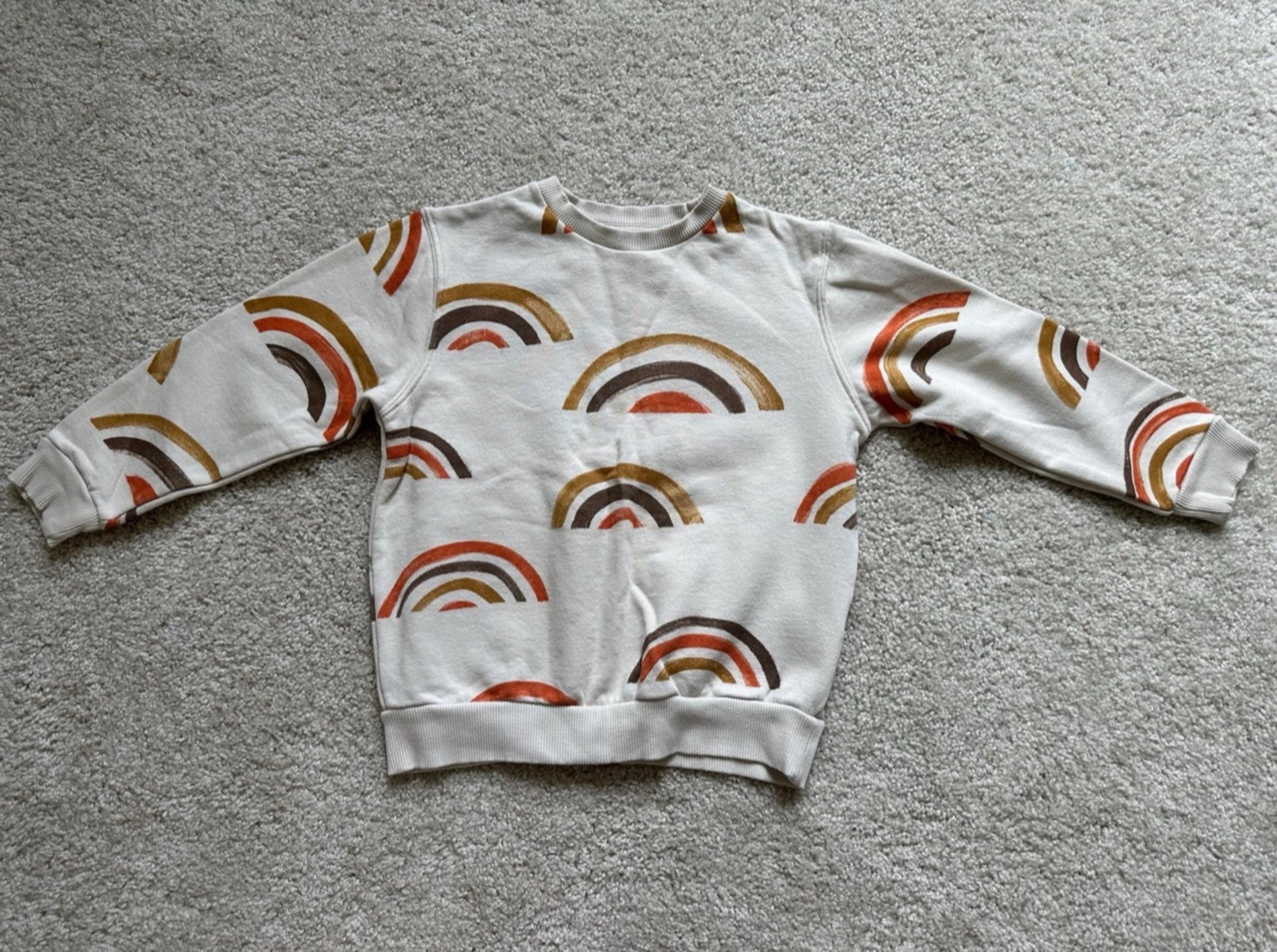 Next rainbow sweatshirt size 6/7