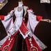 Genshin Yae Miko Cosplay Set Costume + shoes + wand free shipping