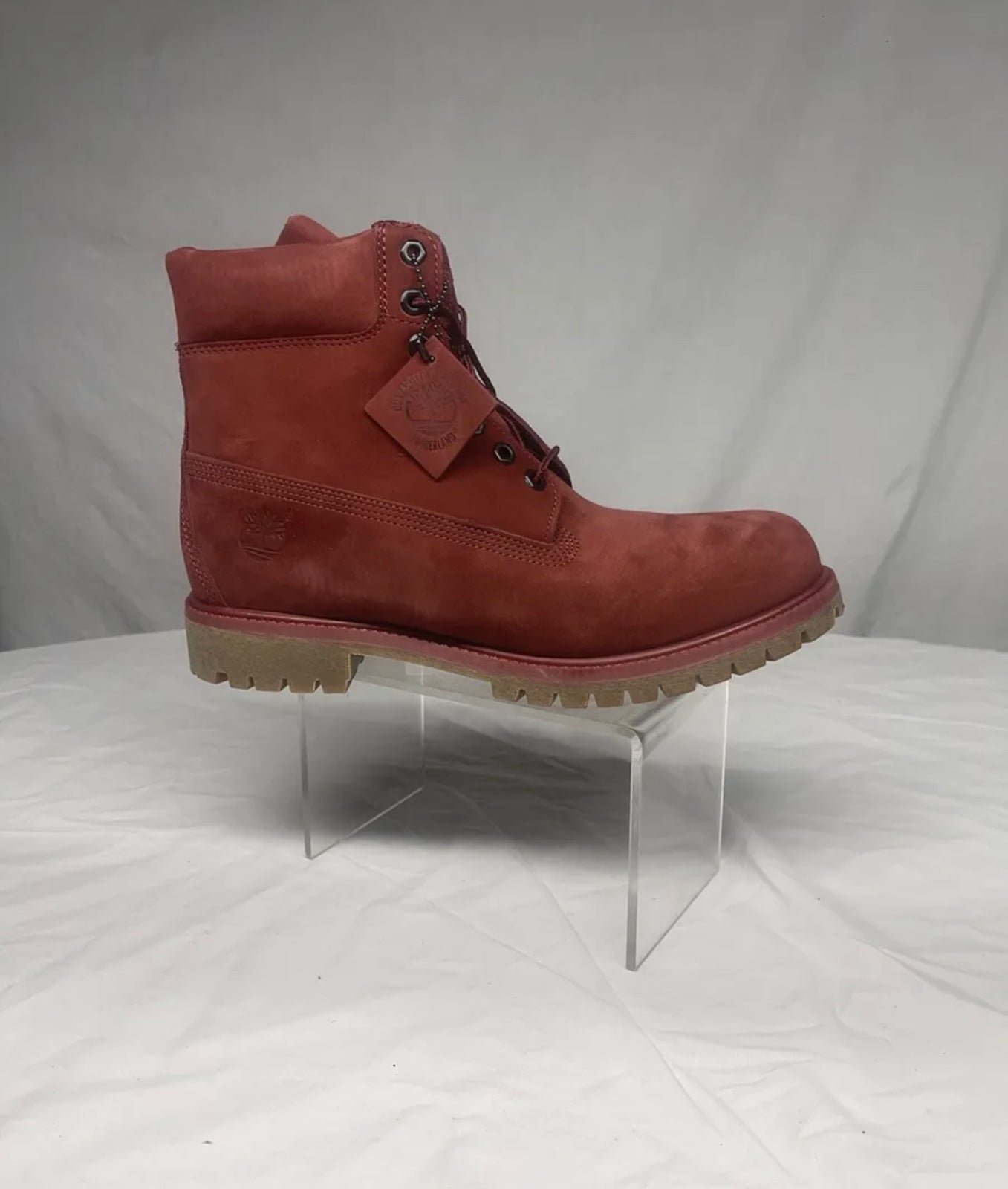 Timberland 6in Pomegranate Red Premium Gum Bottom Boot