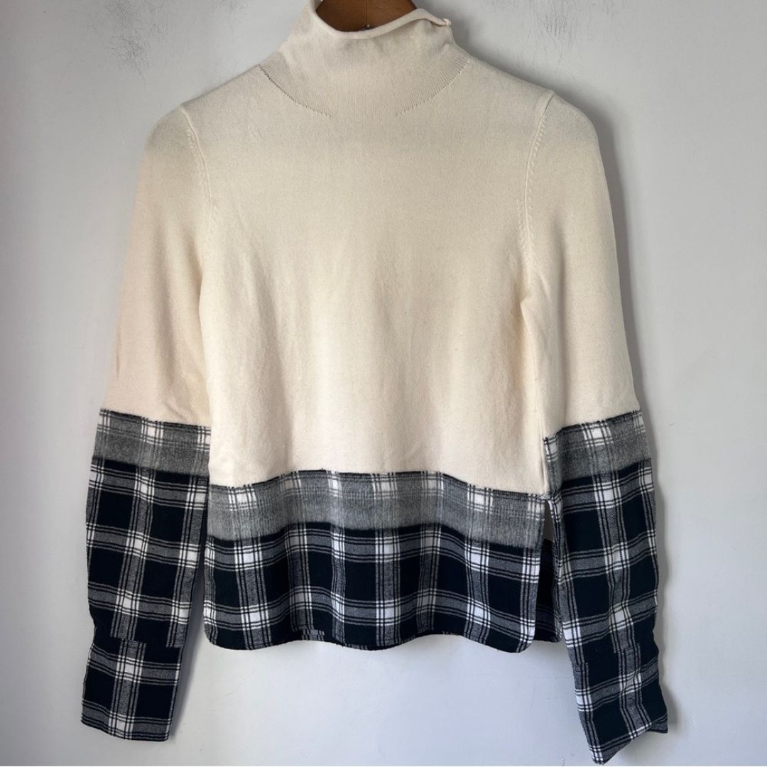 Robert Rodriguez Top Check Felt Trim Womens Size Small
