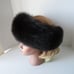 New Black Fox Fur Women’s Adjustable Luxurious Elegant Fashion Headband