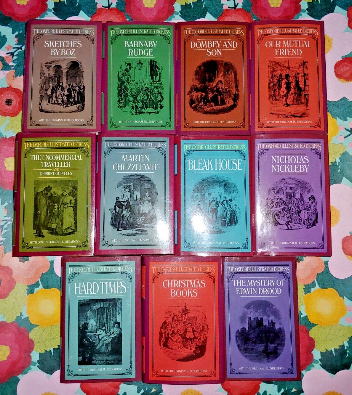 The Oxford Illustrated Dickens 11 Volume Set Hardcover Good Condition!