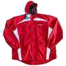 NEW - GTM SPORTSWEAR NATIONAL FLAG FOOTBALL men's waterproof red jacket size XL