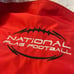 NEW - GTM SPORTSWEAR NATIONAL FLAG FOOTBALL men's waterproof red jacket size XL