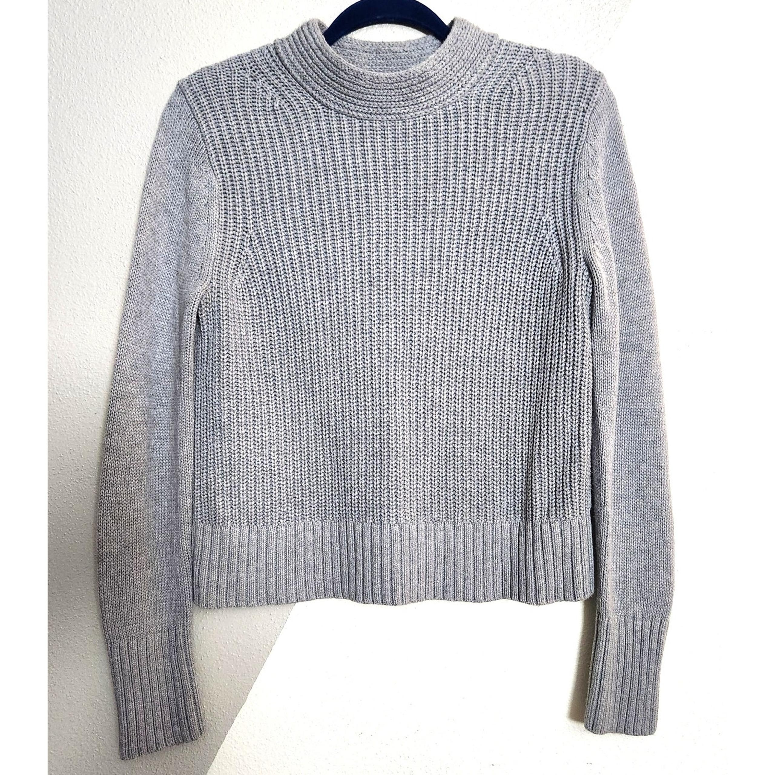 Banana Republic mock neck cable knit sweater XS