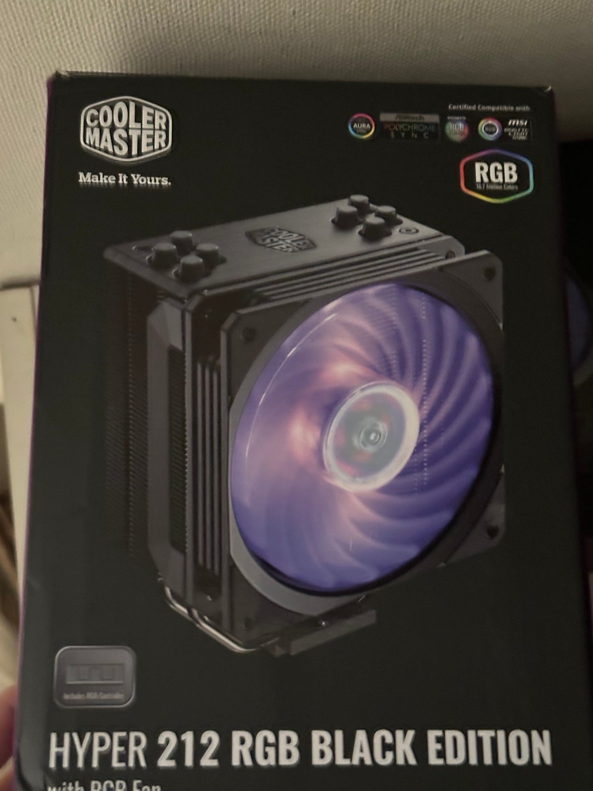 COOLER MASTER pc fan HYPER 212 RGB BLACK EDITION with RGB Fan