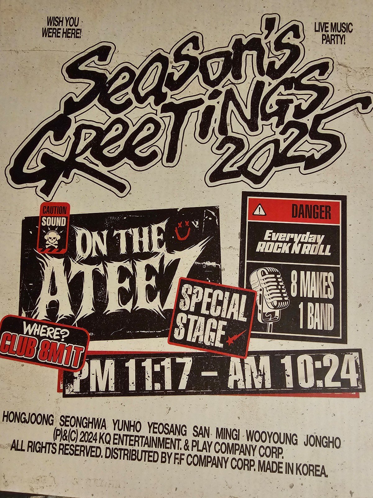 Ateez 2025 Seasons Greetings