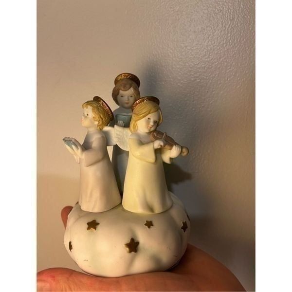 Angel Trio Amazing Grace San Francisco Music Box Company NIB 6 Tall