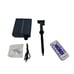 Solar Meteor String Lights Stream Lights 8 modes Dual Battery Panel 48ft 15 LEDs