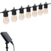 Solar Meteor String Lights Stream Lights 8 modes Dual Battery Panel 48ft 15 LEDs