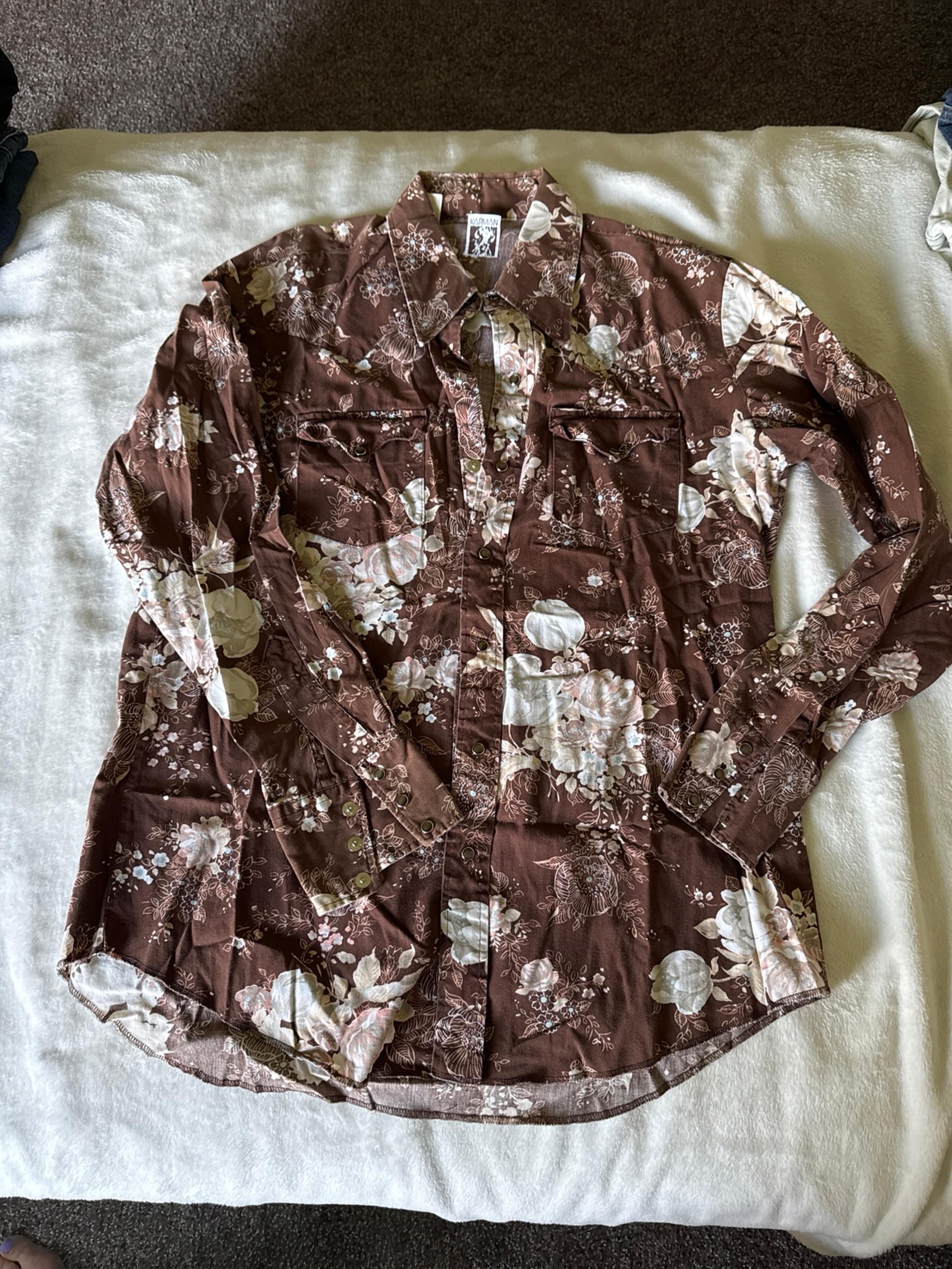 Vintage Karman Men’s Western shirt size XL