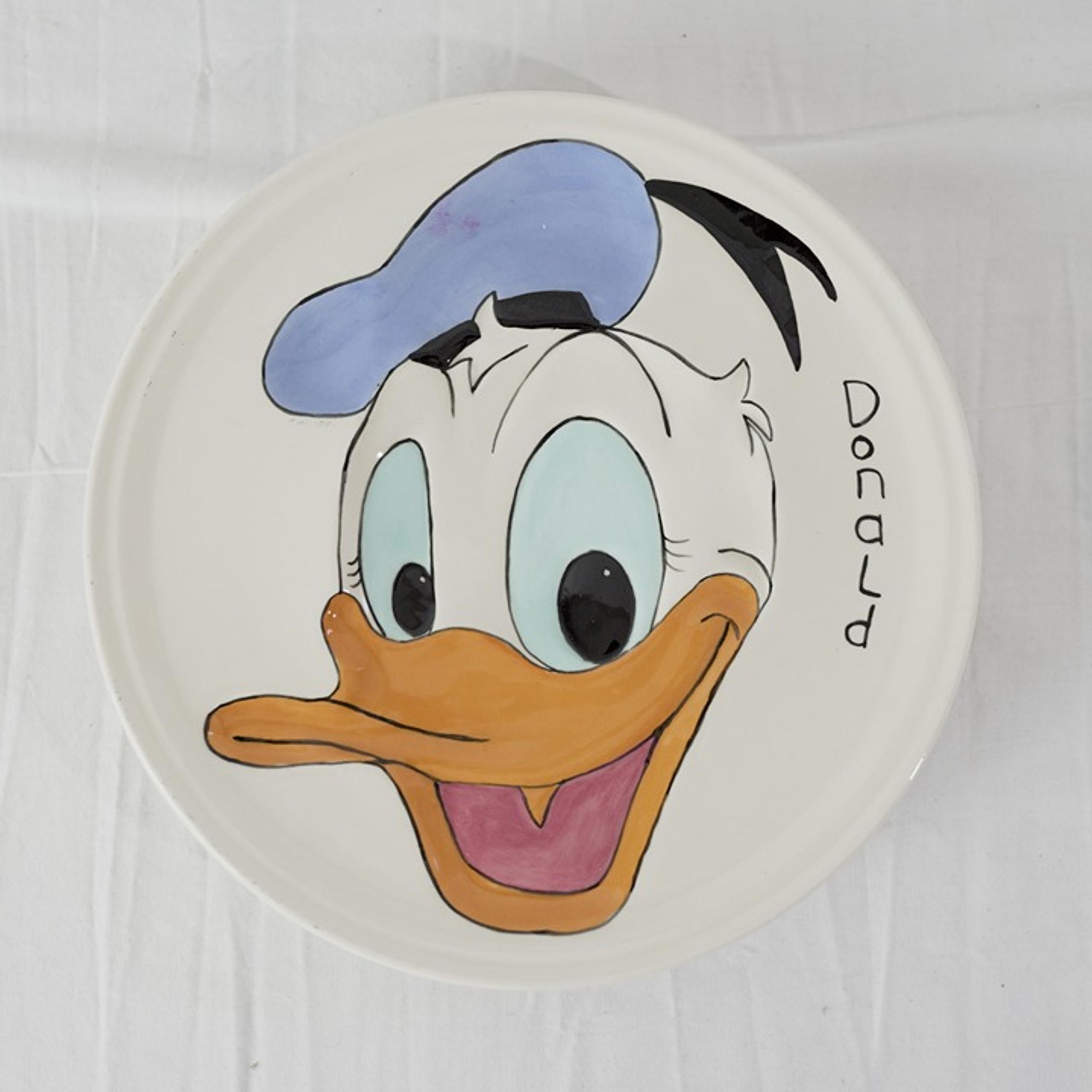 Vintage Donald Duck Ceramic Wall Hanging Marked Walt Disney Productions