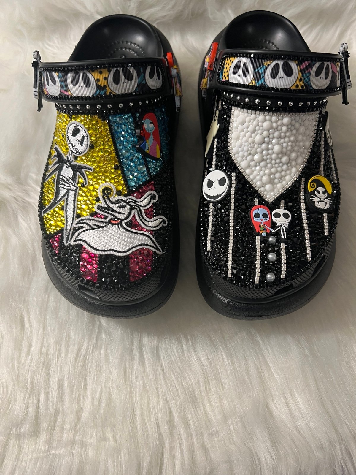 Custom Nightmare Before Christmas Platform Bling Crocs